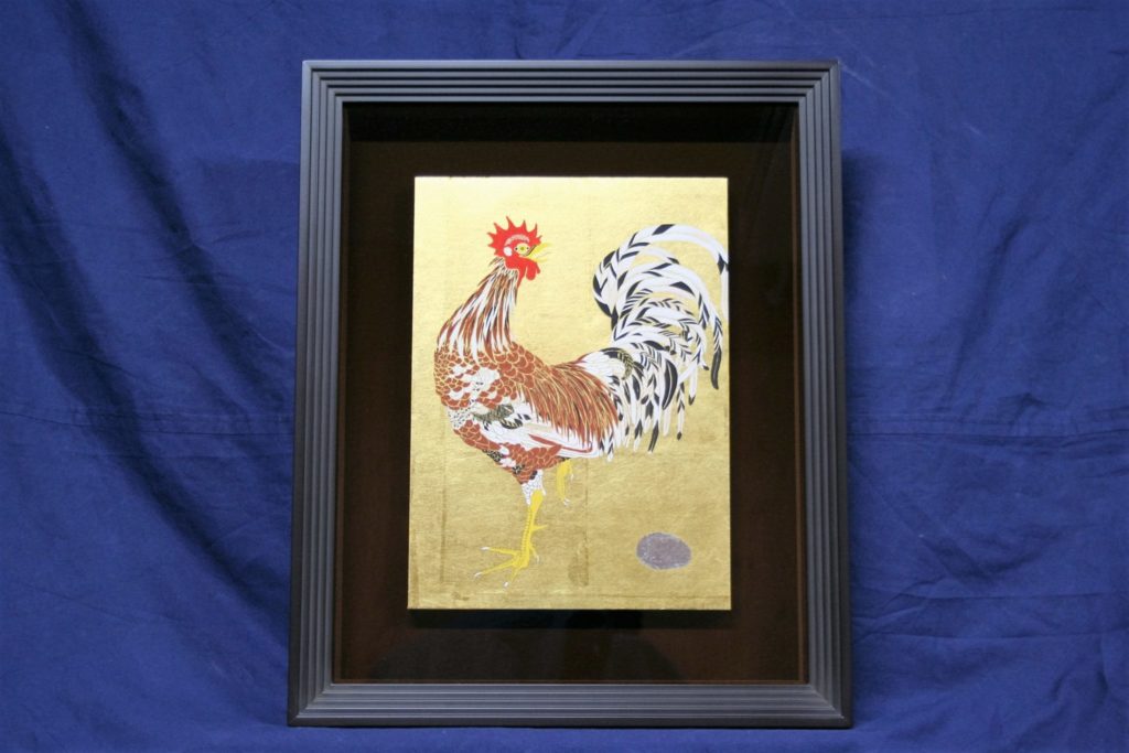 鈴木強 笑うニワトリ 4号 | 美濃和紙・掛軸・絵画の販売、買取なら(株